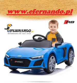 Pojazd auto na akumulator Audi R8 LIFT Niebieski