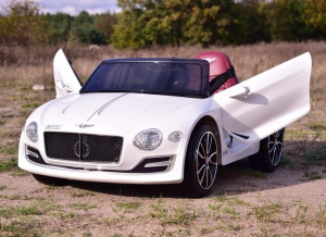 Pojazd auto na akumulator Bentley Continental GT biały