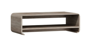 Nowoczesny STOLIK KAWOWY ŁAWA z Półką 120 cm LIVIA  DĄB SONOMA