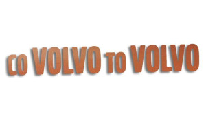 Wycinana naklejka CO VOLVO TO VOLVO miedziana