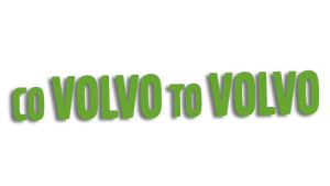 Wycinana naklejka CO VOLVO TO VOLVO jasno zielona