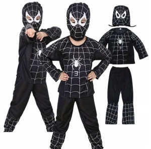 Czarny Spider-man Strój Przebranie Kostium Na Bal