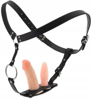 Strap-on - Penis Dildo Waginalne + Korek Analny