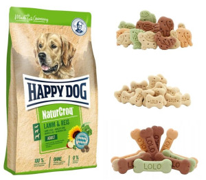 Happy Dog NaturCroq Jagnięcina Ryż 15kg karma dla psa + gratis