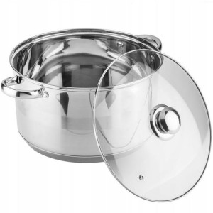 28cm Duży Garnek Stalowy 9,8-litra Gastronomia