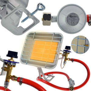 Promiennik gazowy z 4600W SŁONECZKO nagrzewnica