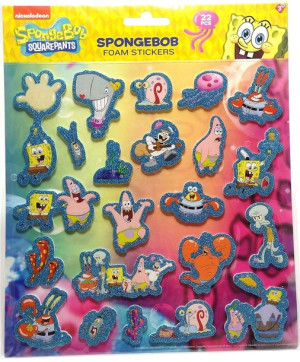 Naklejki piankowe SpongeBob 22 sztuki
