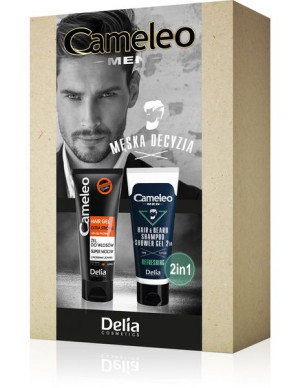 Zestaw Cameleo Men 3 - Szampon i żel 2w1 150ml + żel do włosów 200ml