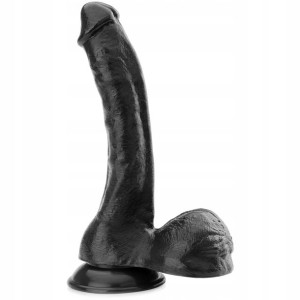 Dildo Z Jądrami Penis Dong Olbrzym Na Przyssawce