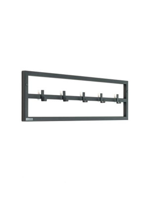 Metalowy wieszak wiszący Sten 80 cm na kurtki, płaszcze ścienny loftowy