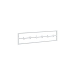 Minimalistyczny wieszak ścienny Sten 60 cm BIAŁY MAT skandynawski metalowy