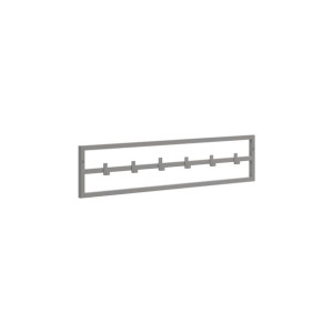 Loftowy wieszak na ścianę na kurtki płaszcze ręczniki Sten 70 cm SZARY MAT