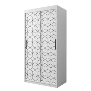 SZAFA PRZESUWNA 2 drzwiowa Plaster I 100 cm
