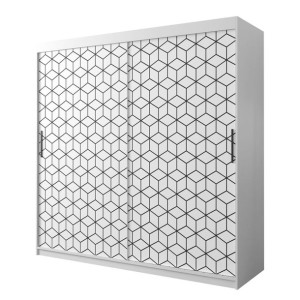 SZAFA PRZESUWNA 2 drzwiowa Plaster I 200 cm