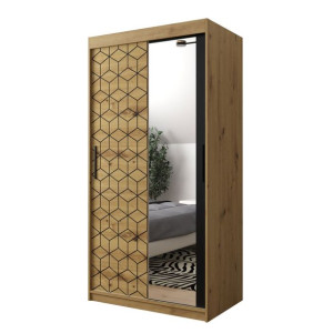 SZAFA PRZESUWNA z lustrem Plaster II 100 cm