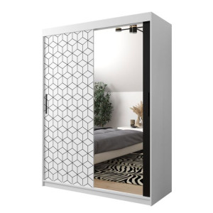 SZAFA PRZESUWNA z lustrem Plaster II 150 cm