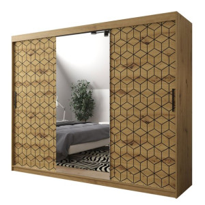 SZAFA PRZESUWNA z lustrem Plaster II 250 cm