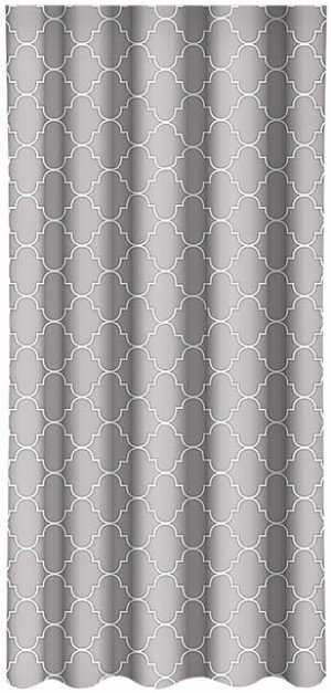 Zasłona Gotowa Na Żabki 160x250 Na Taśmie Geometryczna