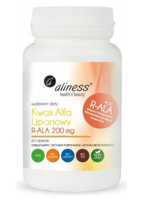 Aliness kwas alfa liponowy R-ALA 200 mg