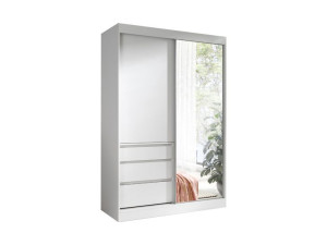 SZAFA GARDEROBA PRZESUWNA z Lustrem 140 cm Wybór Koloru HAMER