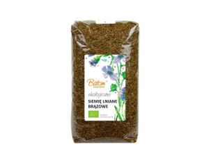 Siemię Lniane Brązowe Len Brązowy 1kg Bio Batom