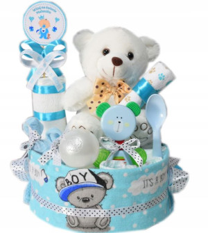 TORT z PAMPERSÓW PREZENT dla Maluszka z pieluch 4
