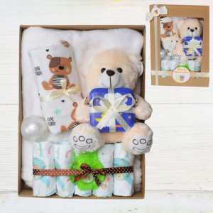 Zestaw prezentowy niemowlę Gift Baby Box Metryczka