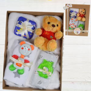 Zestaw prezentowy niemowlę Gift Baby Box Metryczka