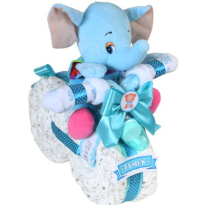 Motor TORT z PAMPERSÓW pieluch prezent Maluszka 2