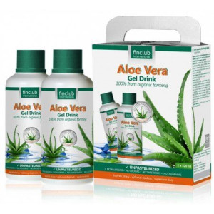2 x 520 ml  Aloe Vera 100 % organiczny żel do picia - oczyszczanie