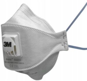 PÓŁMASKA maska OCHRONNA filtrąca 3M AURA 9322 FFP2