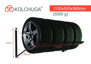 Wieszak ścienny na opony Kolchuga