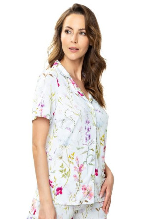 Bluzka damska w kwiaty Flores 46 druk w kwiaty
