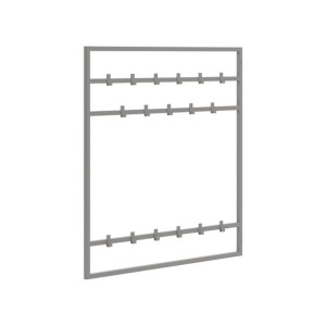 Industrialny wieszak metalowy Halvard 80cm SZARY loftowy minimalistyczny