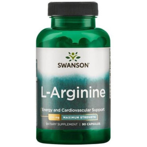 SWANSON L-Arginina Forte 850 mg 90 kaps.