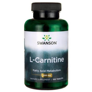 SWANSON L-Karnityna 500 mg 100 tab.