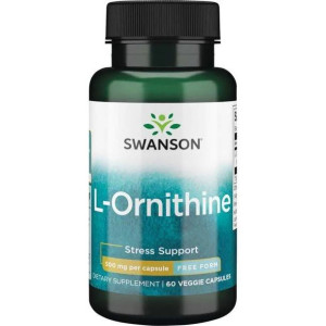 SWANSON L-Ornityna 500 mg 60 kaps.