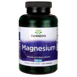 SWANSON Magnez Tlenek 200 mg 250 kaps.