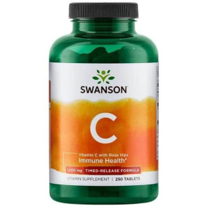SWANSON Witamina C 1000 Z Dziką Różą 250 tab.