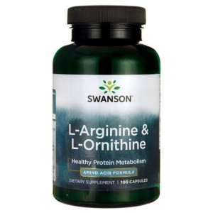 SWANSON L-Arginina L-Ornityna 100 kaps.