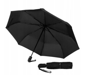 Duży, wiatroodporny parasol w eleganckim pokrowcu — David Jones