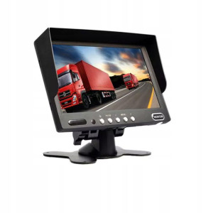 Monitor Panoramiczny  TFT LCD 7" 12-24V 2xVIDEO