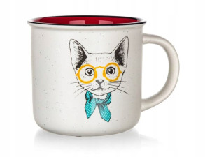Kubek Ceramiczny Kot 400 Ml Na Napoje Banquet