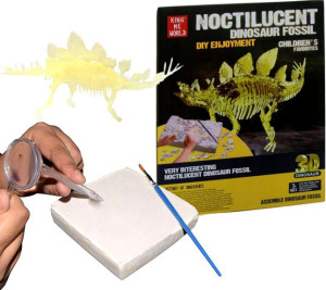 Skamielina Dinozaur Szkielet Wykopaliska 3d Świeci
