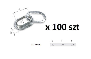 Oczko do plandeki oczka plandeki 40X10 - 100 szt