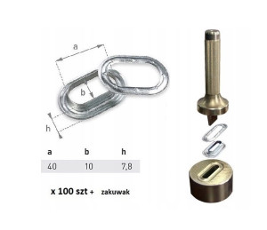 Oczka 100 szt do plandeki 40X10 + zakuwak
