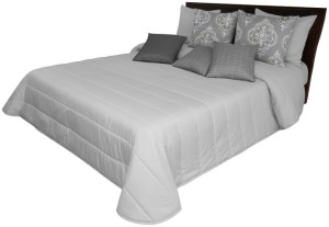 Narzuta Pikowana 200x220 Na Łóżko Elegancka Stylowa Szara
