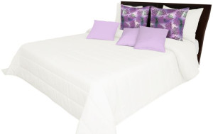 Narzuta Pikowana 240x260 Na Łóżko Elegancka Stylowa Kremowa