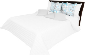 Narzuta Pikowana 240x260 Na Łóżko Elegancka Stylowa Biała