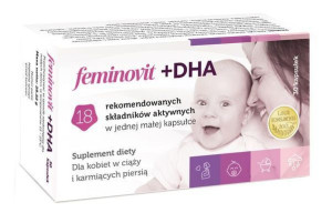 Feminovit witaminy minerały DHA dla kobiet w ciąży 30 kapsułek